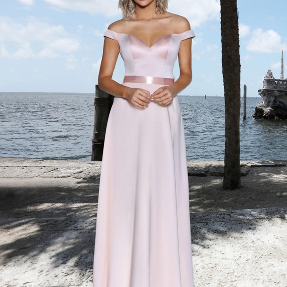 Ashley and Justin Navy 20347 Dress - Picture 2 of 7